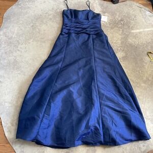 WTOO By Watters Dress Womens 10 Ball Gown Long Button Back Strappy‎ Evening